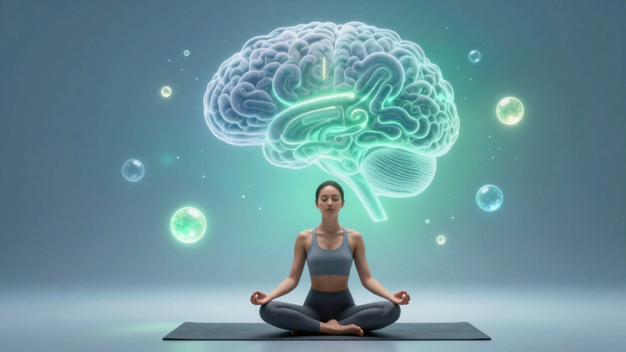Serene conceptual art of mindfulness and balanced thought processes