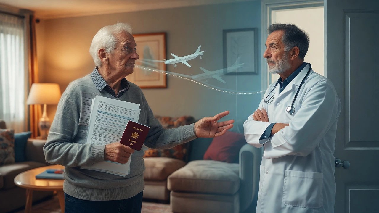Patient struggling with follow-up care complications after returning home from medical tourism abroad.