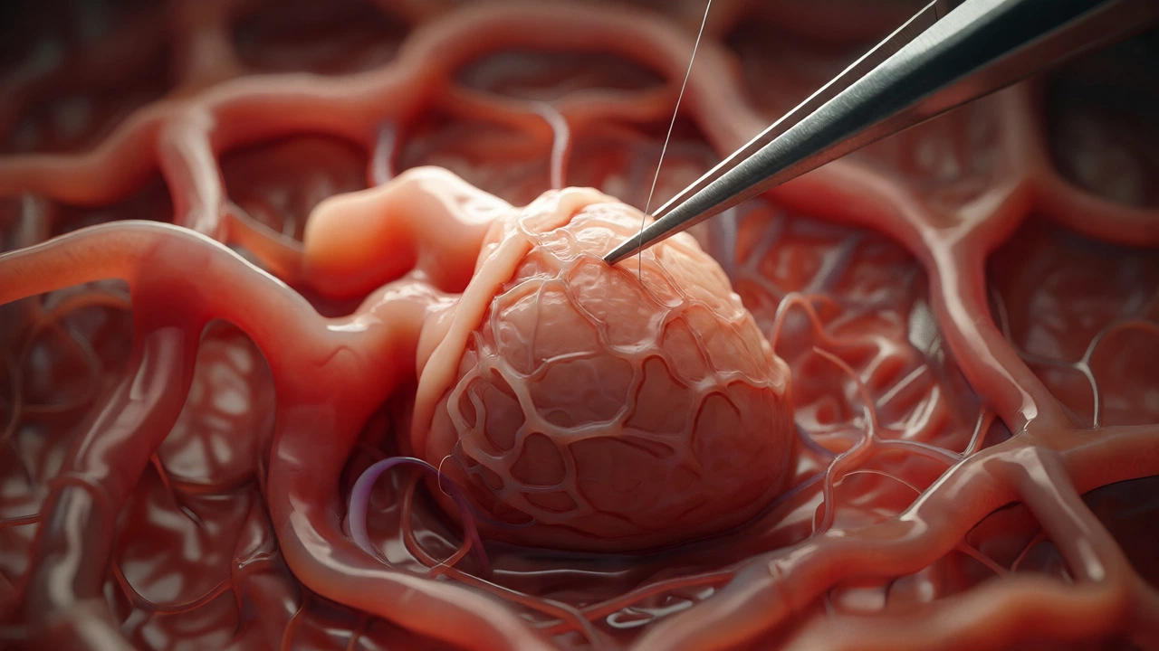 Delicate pediatric heart surgery on a tiny infant heart